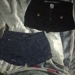 Two pairs of women shorts